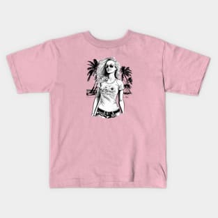 Beach Girl - Original Artwork Kids T-Shirt